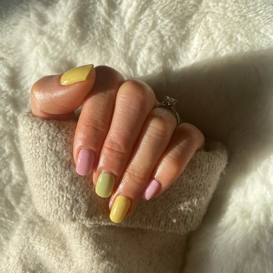 Summer Pastel - semi-cured gel nail strips